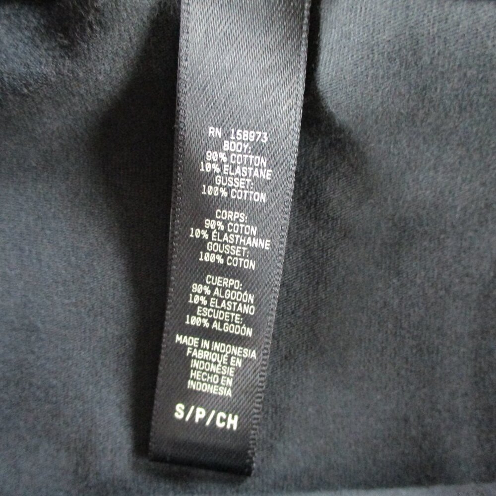 NWT SKIMS Cotton Jersey Cheeky Tanga Underwear Womens Small Soot Black - Picture 6 of 7